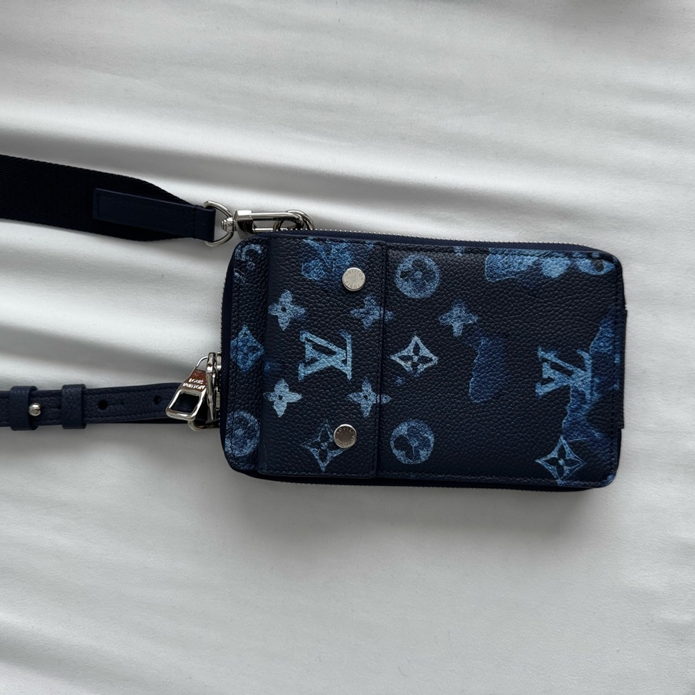 Louis Vuitton Blue Monogram Crossbody Bag